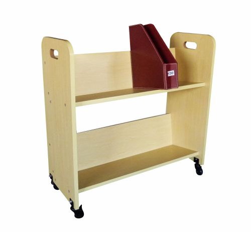 10969 Book Cart Library Cart Pew Cart Magazine Rack Moving Cart Rolling Storage