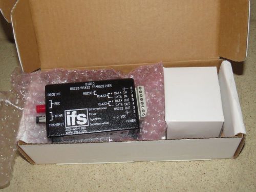 IFS INTERNATIONAL FIBER SYSTEMS D1010 RS232/RS422 TRANSCEIVER - NEW IN BOX?