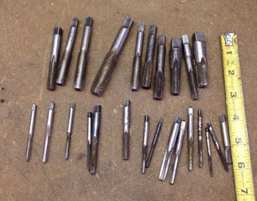 LOT: Assorted Taps Machinist Tooling 25 Pieces - Vintage - Barn Find