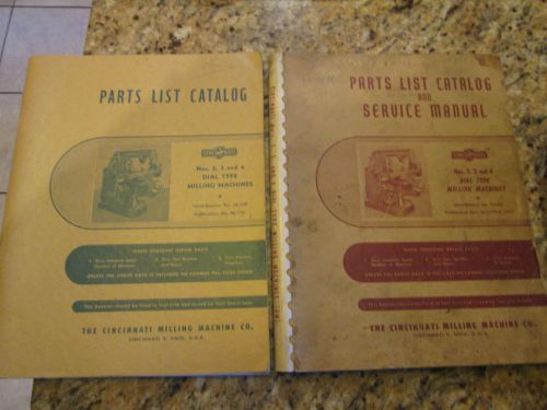 Cincinnati Milling Machine Dial Type 2, 3, 4 Parts List Catalog &amp; Service Manual