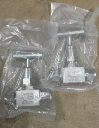 Swagelok 1/2&#034; needle valve ss-5pps8 lot of two (2) for sale