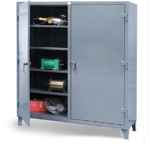 Storage cabinet commercial/industrial - 12 gauge stl - 2 doors - 8 shelves 72w s for sale
