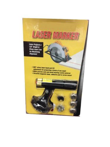#3481  NIB 360 Rotary Magnetic Base Laser Tool Marker for Precise Cuts Mechanic