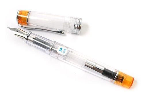 Pilot Prera Iro-Ai Medium-Nib Transparent Orange Body Fountain Pen (FPRN-350R-T