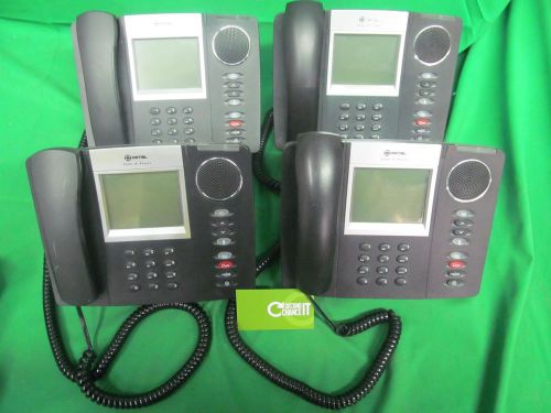 LOT OF 20 Mitel 5235 IP Phone VoIP LCD Phone with Stand and Handset POWER-RESET