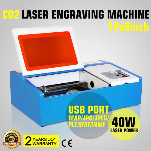 CO2 LASER ENGRAVING MACHINE W/ COOLING FAN HIGH PRECISE SAFE DURABLE USE GREAT
