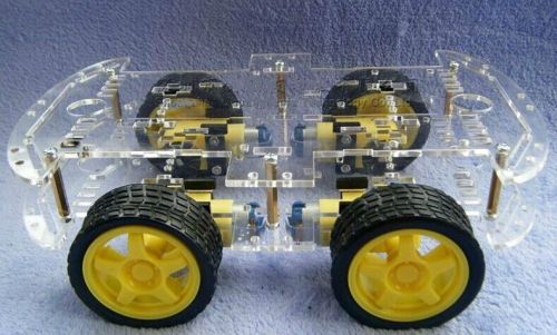 4WD Robot Smart Car Chassis Kits car with Speed Encoder DC 3v 5V 6V for Arduino