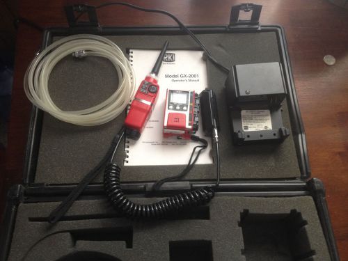 Rki gx-2001 confined space kit 4 gas monitor w/rp-6 pump for sale