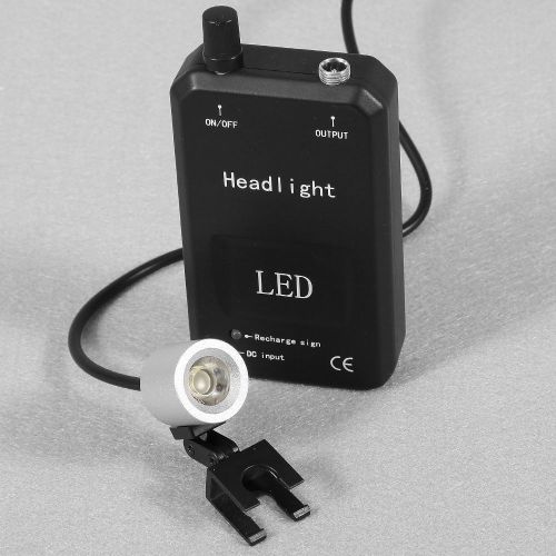 Black Dental LED Headlight Portable Lamp Fit Surgical Binocular Magnifier Loupes