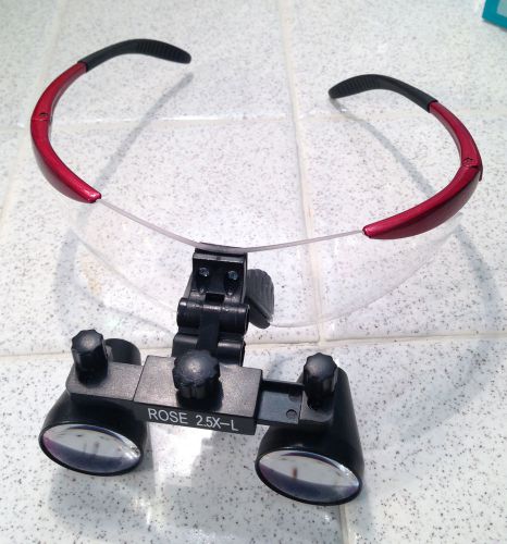 Rose Micro 2.5xL Waterproof Loupe on Rose Safety Frames - Excellent Condition