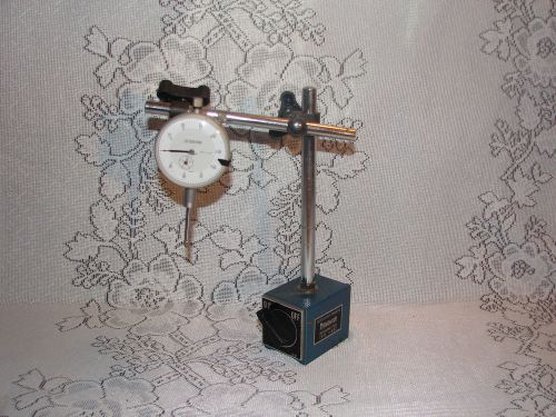 Pittsburgh Magnetic base tool gaug stand with Fowler 52-520-110B Dial indicator