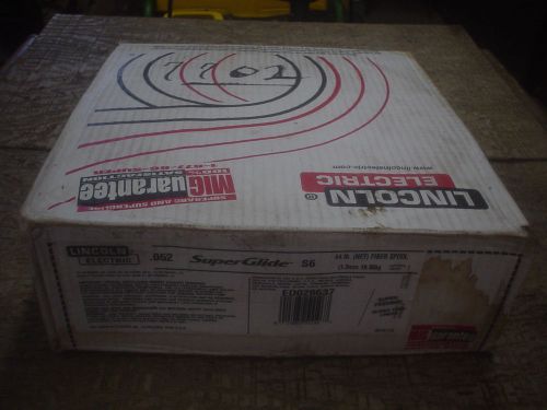 Lincoln electric superglide .052 s6 welding wire-44 lb.-ed028637-nib for sale