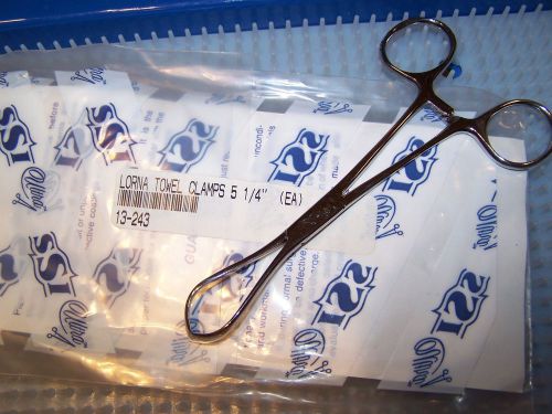 LORNA TOWEL CLAMP 5 1/4&#034; GERMAN-MADE SURGICAL GENERAL SURGERY ORTHOPEDIC ENT