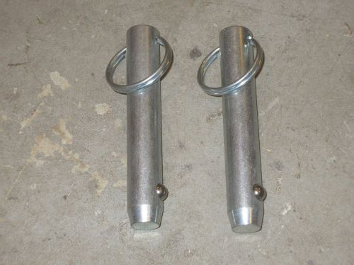 2 quick release pins 3/4&#034; x 4.5&#034; spring ball, galvinized - new for sale