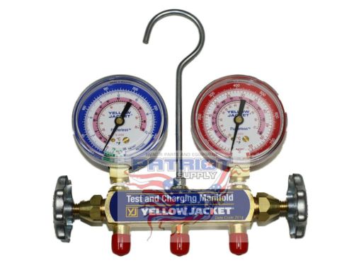 NEW!!! YELLOW JACKET 41712 MANIFOLD ONLY kg/cm2/psi, R410A, °F