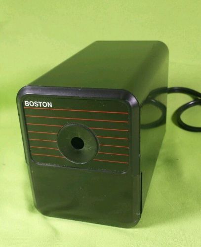 VINTAGE BOSTON ELECTRIC PENCIL SHARPENER ~ MODEL 18 BLACK  ~ MADE IN USA