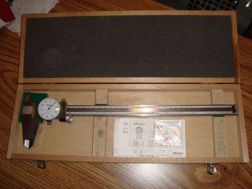 Lot of 3 MITUTOYO caliper EXCELLENT CONDITION wood box Dial vernier MUST SEE
