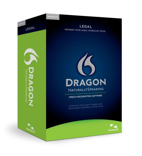 Dragon naturallyspeaking legal 11 - includes headset with fast track learning for sale