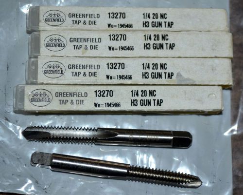 6 greenfield 13270 1/4-20 nc h3 gun taps for sale