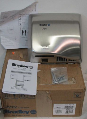 Bradley Aerix 2902-287400, Brushed Stainless Steel Warm Air Hand Dryer