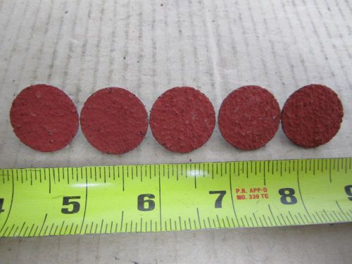 3M SCOTCH BRIGHT 1&#034; BROWN ROLOC SURFACE CONDITIONING DISC 5 PC LOT AIRCRAFT