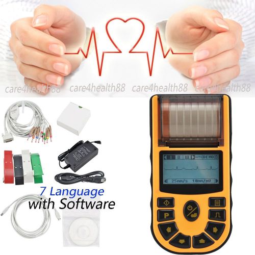 FDA Digital 1 CHANNEL Electrocardiograph ECG Machine EKG Machine + ECG Software