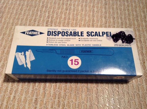 Feather NO. 15 Disposable Scalpel  Box of 20