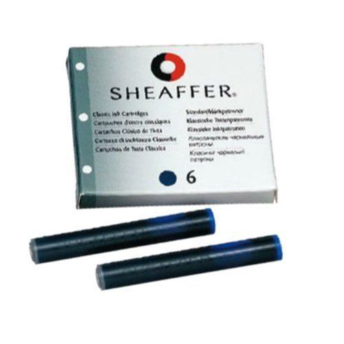 Sheaffer Skrip Ink Cartridges, Black, 2 Boxes Of 6 Cartridges, SR/96233