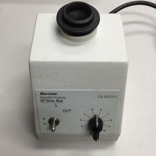 Baxter S8223-1 S/P Lab Touch Test Tube Solution Vortexter Shaker Vortex Mixer
