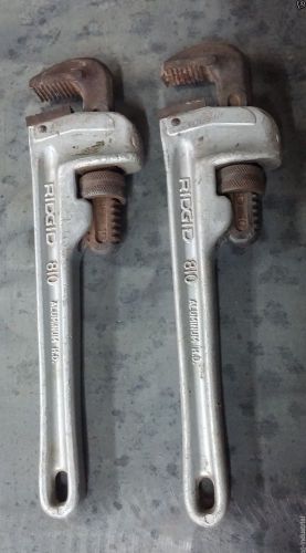 **ridgid** 10&#034; aluminum  straight pipe wrench p/n: 31090 for sale