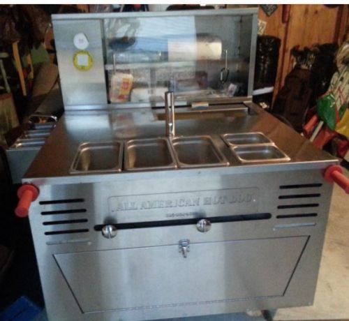Hot dog cart with cargo mate trailer for sale