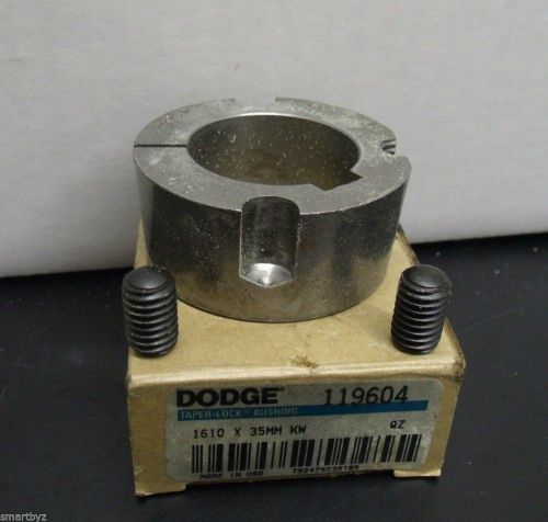 Brand new dodge taper-lock bushing 119604 1610 x 35mm kw for sale