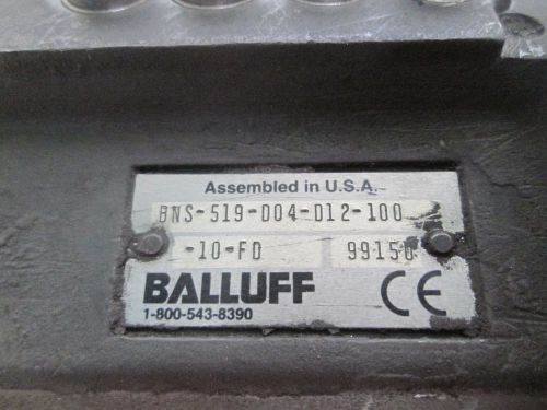Balluff bns-519-d04-d12-100-10-fd limit switch *used* for sale