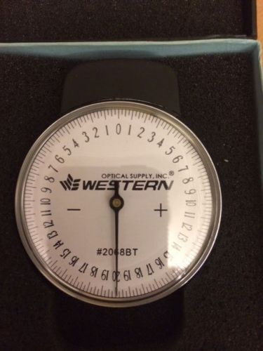 WESTERN OPTICAL BALL TIPPED Lens Base Curve Measurement LenS  Clock