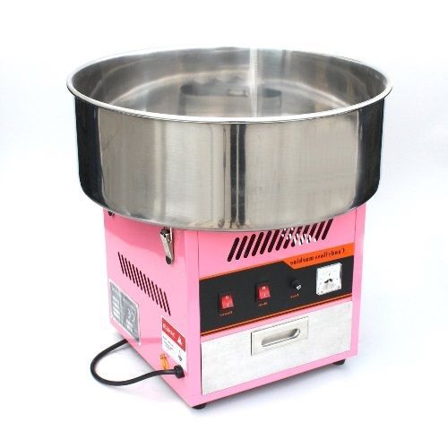 Electric Commercial Cotton Candy Machine / Candy Floss Maker Pink CANDYSALES