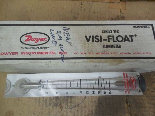 Dwyer Series VFC Visi-Float Flow Meter VFC-143 VFC143 2-20 GPM New