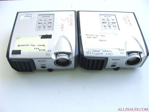 2x Sharp PG-F212X DLP Projectors - USED. Have Spots In View Area - Repair/Parts