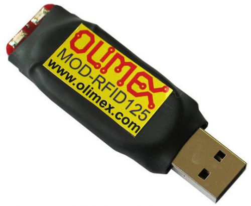 Olimex MOD-RFID125 usb keyboard emulating  125KHz RFID tag reader also RS232