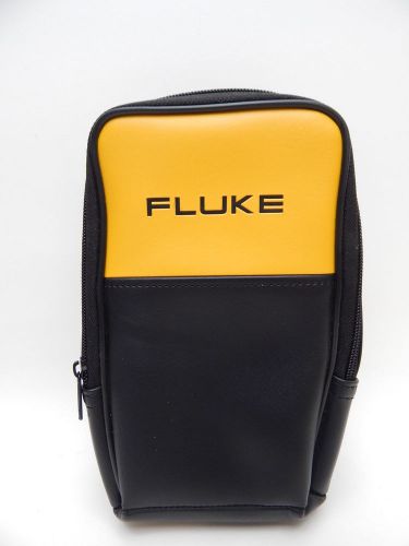 Fluke Large Soft Pleather Vinyl Zippered Carry Case for Digital Multimeter DMM