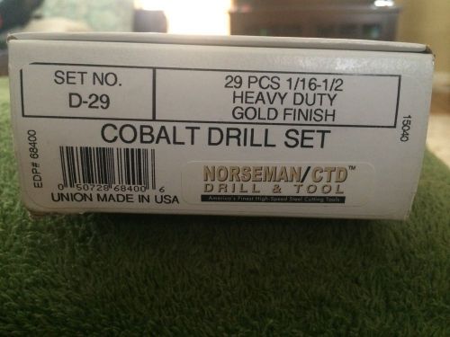 Norseman Cobalt Drill Bit Set