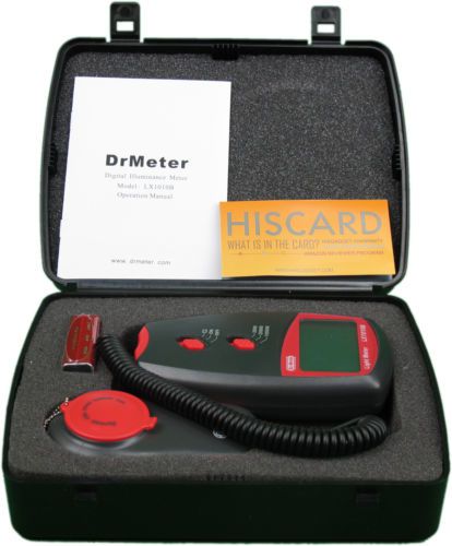 Dr. Meter 0- 100,000 Digital Lux Meter with Case- LX1010B