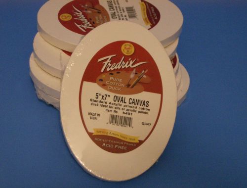 CANVAS 5 X 7 OVAL FREDRIX ITEM #5401 6 IN A BOX ( 2 BOXES)