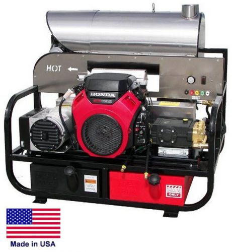 Pressure washer hot water - skid mounted - 5.5 gpm  3500 psi - 20 hp honda 115v for sale