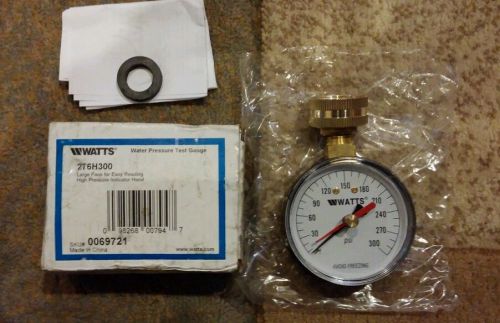 Watts Water Pressure Test Gauge Size: 3/4&#034;  No. 276H300