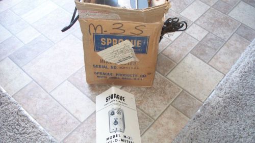 SPRAGUE  Mike-o-Meter Capacitor tester with Manual &amp; Box