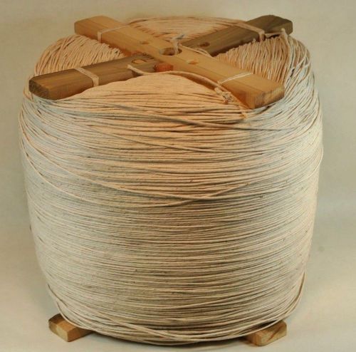 Polished Cotton Twine 50 lb reel 25,000 ft 3/32&#034; diameter
