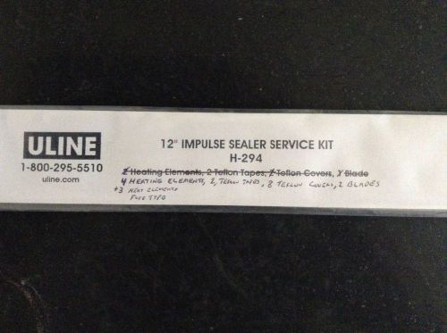 Uline 12&#034; impulse sealer service kit. p/n h-294. this has 4 heating elements. for sale