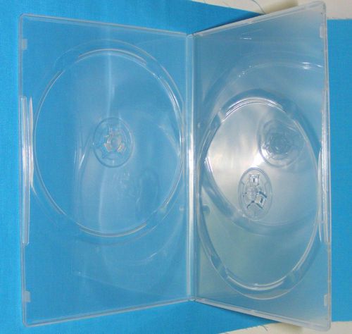 DVD Cases - thin, 2-disk, clear cases - set of 4