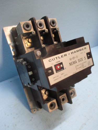 Cutler hammer c10gn3 size 5 contactor 270 amp 208v 60hz coil 600v sz5 ch 270a for sale