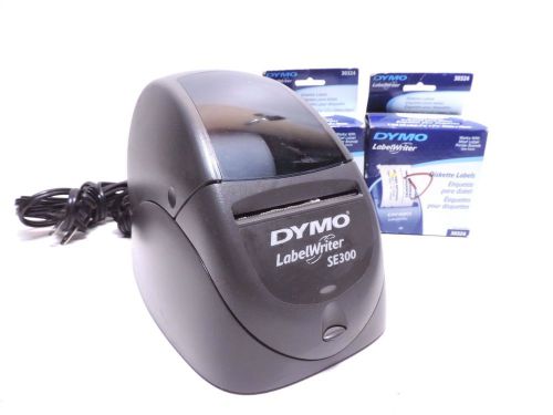 DYMO LabelWriter SE300 Label Thermal Printer w 2 new boxes of Labels ,Power cord